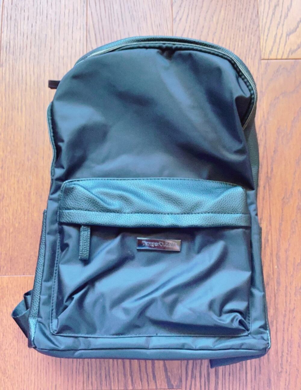 NEW Travel Outfitters Black Mini Backpack Nylon Faux Leather Travel Daypack Purs